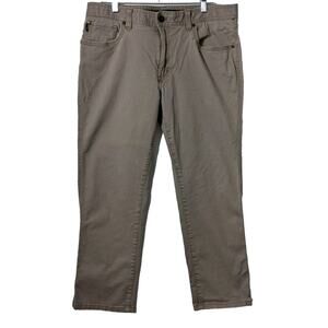 G.H.BASS.CO Pants Mens Size 34x30 Tan Stretch Button & Zip Fly 5-pocket